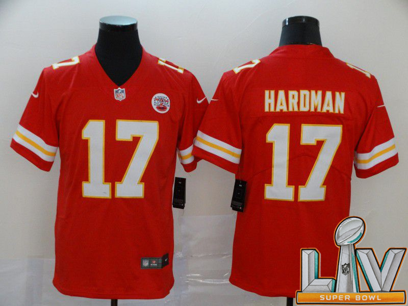 Super Bowl LV 2021 Men Kansas City Chiefs #17 Haroman Red Nike Vapor Untouchable Limited NFL Jersey